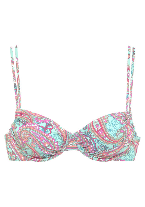 VENICE BEACH Bügel-Bikini-Top Damen mint-bedruckt Gr.36 Cup C