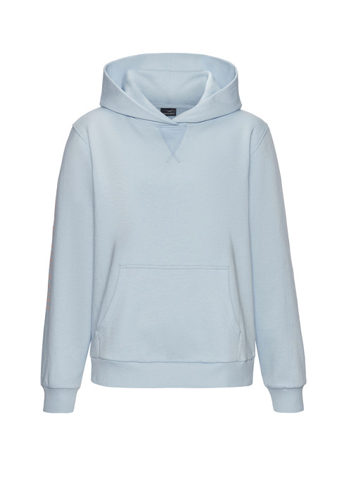Bild: Kapuzensweatshirt von Venice Beach: Kapuzensweatshirt von Venice Beach. Unifarbenes Design mit großem Labelschriftzug am Ärmel. Mit praktischer Kängurutasche. Elastische Rippbündchen. Softe Baumwollmischung.