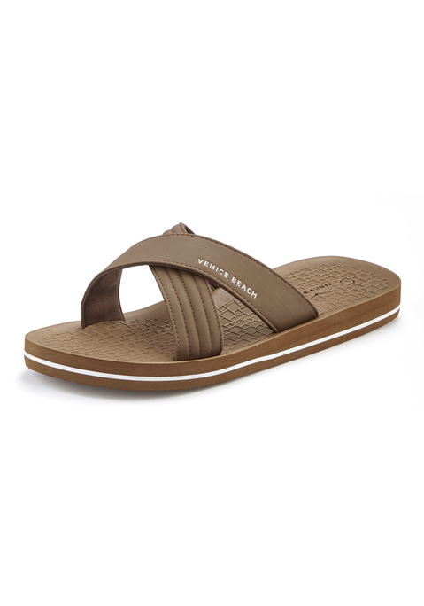 VENICE BEACH Pantolette Damen camel Gr.38