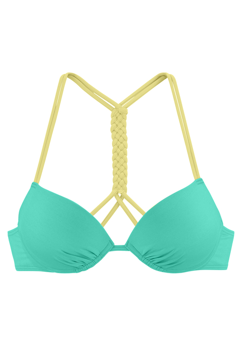 VENICE BEACH Push-Up-Bikini-Top Damen mint Gr.34 Cup B