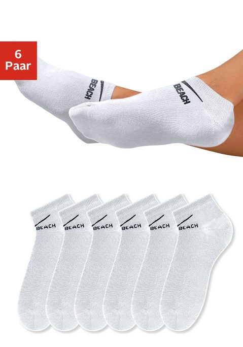 Bild: Sneakersocken von Venice Beach: Diese Füßlinge garantieren durch den LYCRA-Anteil eine perfekte Passform ? der Fuß rutscht nicht im Schuh und verstärkte Belastungszonen sorgen zusätzlich für optimalen Halt. Durch den hohen Anteil an feiner, weicher und hautsympathischer Baumwolle sind sie saugfähig und pflegeleicht. Zusätzlich macht diese Qualität den Füßling anschmiegsam und atmungsaktiv, sodass er ideal für Freizeit und Sport ist. Auch nach vielen Wäschen bleiben die permanente, hohe Farbbrillanz und das gleichmäßige Maschenbild erhalten. Ob in Schwarz, Weiß oder in Trendfarben ? mit dieser praktischen Großpackung haben Sie im Fitness-Studio oder beim Joggen topaktuelle Begleiter für ein lässiges, sportives Outfit. Details:. Füßlinge im praktischen 6er-Pack. in Trendfarben oder auch nur in Schwarz oder Weiß. Farbsortiment enthält 2x graumeliert + 2x pink + 1x rosé + 1x weiß. eingestricktes VENICE-BEACH-Logo auf dem Spann. hautfreundlich, schadstoffgeprüft.