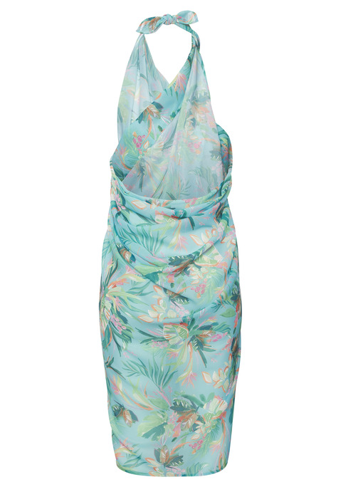 Bild: Strandrock von Venice Beach: Pareo von Venice Beach. Alloverprint – jedes Teil ein Unikat. Vielseitig tragbar: als Kleid, Rock oder Tuch. Leicht transparent. Besonders weich und fließend. Feines, angenehm leichtes Polyester.