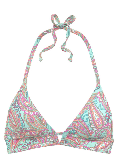 VENICE BEACH Triangel-Bikini-Top Damen mint-bedruckt Gr.34 Cup C/D