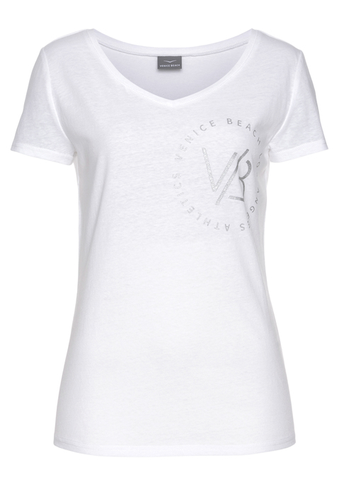 VENICE BEACH V-Shirt Damen weiß Gr.32/34