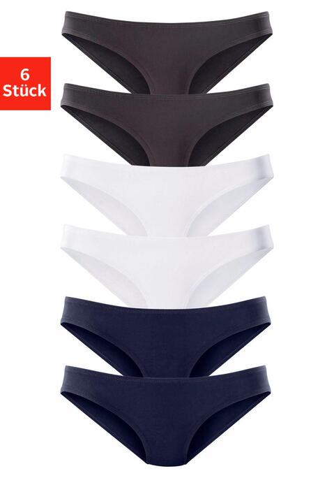 Bild: Jazz-Pants Slips von Vivance Active by Lascana: Vivance Active Jazzpants im 6er-Pack. Hoher Tragekomfort durch weiche Abschlüsse an Bund und Beinausschnitten. Aus anschmiegsamer, hochwertiger Microfaser-Qualität.