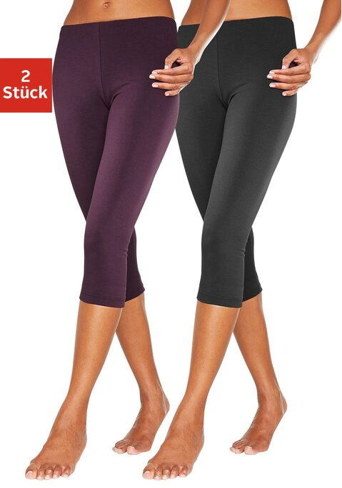 Bild: Caprileggings von Vivance Active by Lascana: Die Caprihosen von Vivance aus 95%Baumwolle und 5% Elasthan