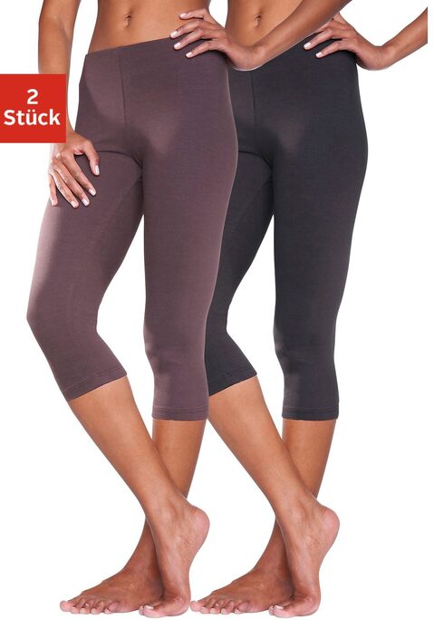 Bild: Caprileggings von Vivance Active by Lascana: Die Caprihosen von Vivance aus 95%Baumwolle und 5% Elasthan