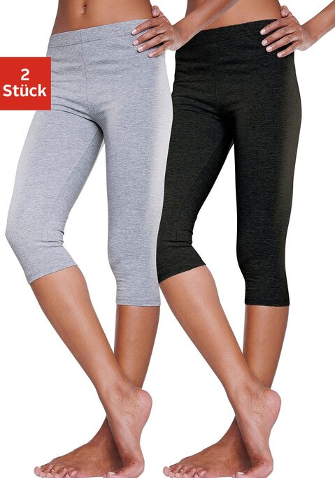 Bild: Caprileggings von Vivance Active by Lascana: Die Caprihosen von Vivance aus 95%Baumwolle und 5% Elasthan