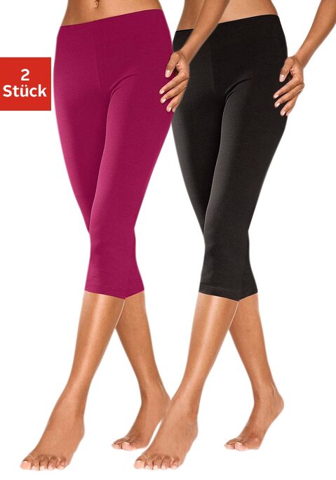 Bild: Caprileggings von Vivance Active by Lascana: Die Caprihosen von Vivance aus 95%Baumwolle und 5% Elasthan