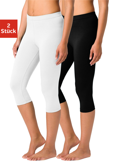 Bild: Caprileggings von Vivance Active by Lascana: Die Caprihosen von Vivance aus 95%Baumwolle und 5% Elasthan