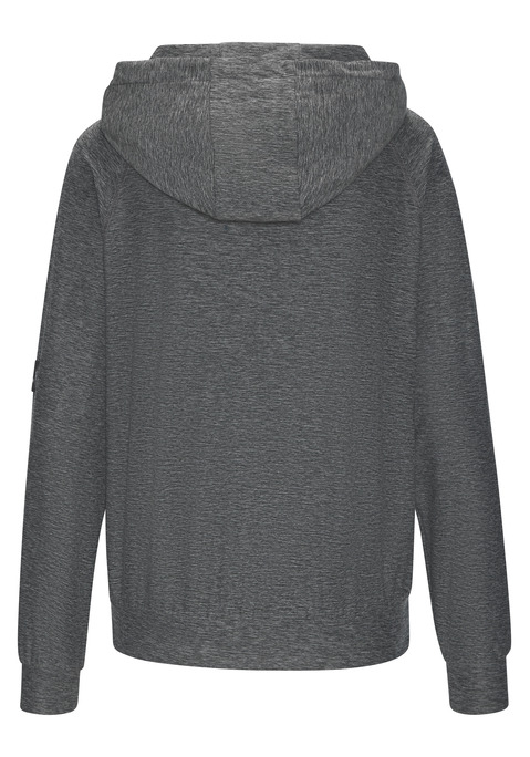 Bild: Funktions-Kapuzensweatjacke von Vivance Active by Lascana: Kapuzensweatjacke von Vivance Active. Bündchen an Saum und Ärmeln. Labeldetail am Ärmel. Teilungsnähte. Geteilte Kängurutasche. Trageangenehme Qualität.