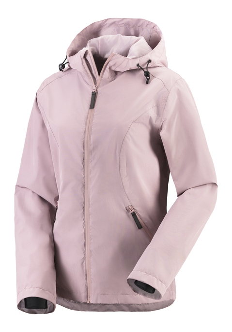 Bild: Funktionsjacke von Vivance Active by Lascana: Modische Funktionsjacke von Vivance Active mit Kapuze,  erweiterbarem Reißverschluss und verschweißten Nähten. Atmungsaktive Membran. Wasserabweisendes Material mit einer Wassersäule von 8000 mm.