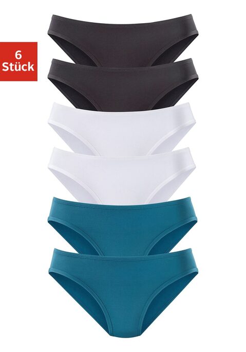 Bild: Jazz-Pants Slips von Vivance Active by Lascana: Vivance Active Jazzpants im 6er-Pack. Hoher Tragekomfort durch weiche Abschlüsse an Bund und Beinausschnitten. Aus anschmiegsamer, hochwertiger Microfaser-Qualität.