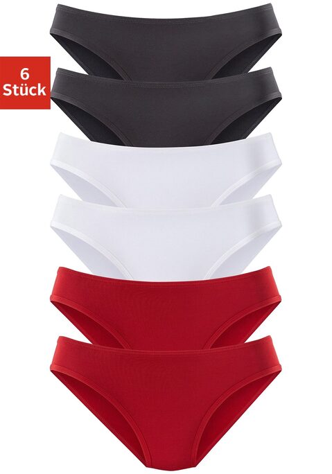 Bild: Jazz-Pants Slips von Vivance Active by Lascana: Vivance Active Jazzpants im 6er-Pack. Hoher Tragekomfort durch weiche Abschlüsse an Bund und Beinausschnitten. Aus anschmiegsamer, hochwertiger Microfaser-Qualität.