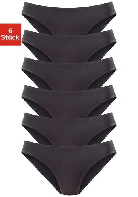 Bild: Jazz-Pants Slips von Vivance Active by Lascana: Vivance Active Jazzpants im 6er-Pack. Hoher Tragekomfort durch weiche Abschlüsse an Bund und Beinausschnitten. Aus anschmiegsamer, hochwertiger Microfaser-Qualität.