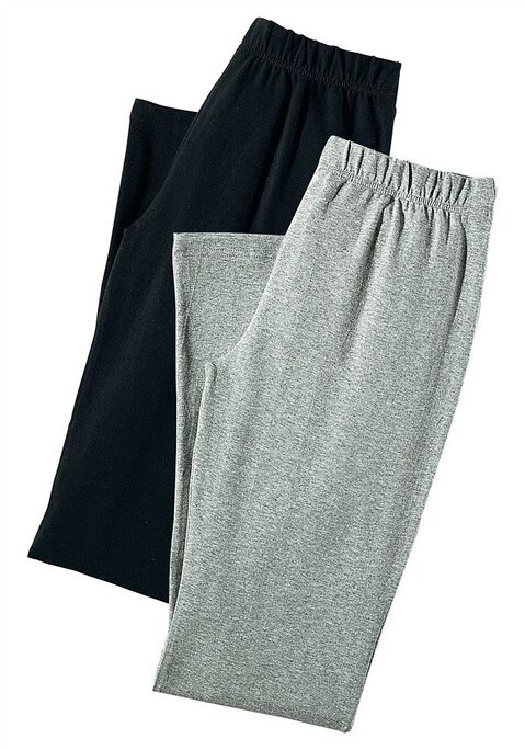 Bild: Jazzpants von Vivance Active by Lascana: Jazzpants von Vivance im praktischen 2er Pack. Ausgestellte Passform mit bequemen elastischen Bund. Aus  95% Baumwolle (unterstützt Cotton made in Africa), 5% Elasthan.