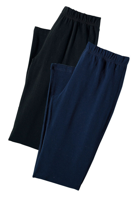 Bild: Jazzpants von Vivance Active by Lascana: Jazzpants von Vivance im praktischen 2er Pack. Ausgestellte Passform mit bequemen elastischen Bund. Aus  95% Baumwolle (unterstützt Cotton made in Africa), 5% Elasthan.