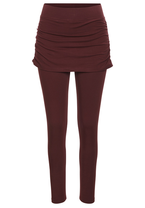 Bild: Leggings von Vivance Active by Lascana: <h3>Bequeme Leggings mit angesagtem Rock</h3>
<p>
Die <strong>Vivance Active</strong>-Leggings vereinen Stil und Komfort in einem einzigartigen Design. Diese Jersey-Leggings sind mit einem angenähten Rock ausgestattet, der nicht nur für einen trendigen Look sorgt, sondern auch die Silhouette vorteilhaft kaschiert. Der schmale, weiche Gummibund schmiegt sich sanft an die Taille ohne einzuengen und ermöglicht so uneingeschränkte Bewegungsfreiheit.
</p>

<h4>Artikeldetails und Mehrwerte</h4>
<p>
Diese Leggings überzeugen durch ihre bequeme Passform und die Verwendung von weichen Materialien, die für ein angenehmes Tragegefühl sorgen. Sie sind aus einer hochwertigen Baumwollmischung gefertigt, die leicht und atmungsaktiv ist, wodurch sie sich ideal für den täglichen Gebrauch eignen. Pflegeleicht und maschinenwaschbar, sind sie ein praktisches Basic in jedem Kleiderschrank. 
</p>

<h4>Outfit-Tipps und Trageanlässe</h4>
<p>
Die vielseitigen Leggings sind perfekt für lässige Streetwear-Looks und eignen sich hervorragend für Freizeitaktivitäten oder entspannte Tage zu Hause. Sie lassen sich ideal mit oversized T-Shirts oder lässigen Sweatshirts kombinieren. Für einen modischen Akzent können Sneaker oder flache Sandalen gewählt werden. Ob beim Yoga, im Fitnessstudio oder beim gemütlichen Spaziergang – diese Leggings bieten den perfekten Komfort und Stil für jede Gelegenheit.
</p>

<p>
Diese Leggings sind der perfekte Mix aus Stil und Bequemlichkeit!
</p>