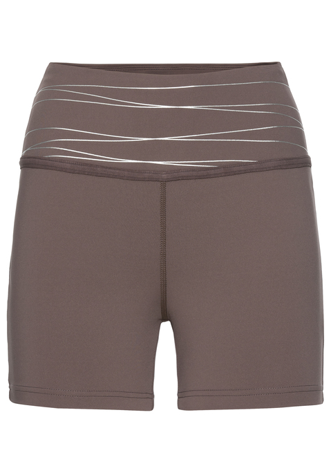 Bild: Shorts von Vivance Active by Lascana: Coole Performance-Shorts von Vivance Active. Modisch breiter, elastischer Bund mit reflektierendem Streifenmuster. Innentasche für Kleinigkeiten. Enge Passform. Atmungsaktives, elastisches Funktionsmaterial.