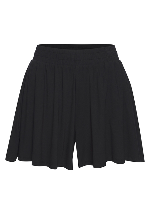 Bild: Shorts von Vivance Active by Lascana: Shorts von Vivance Active im stylischen Rockhosen-Design. Geraffter Stretchbund. Weite Passform. Gut zu kombinieren. Trageangenehmes Material mit weich fließender Viskose.