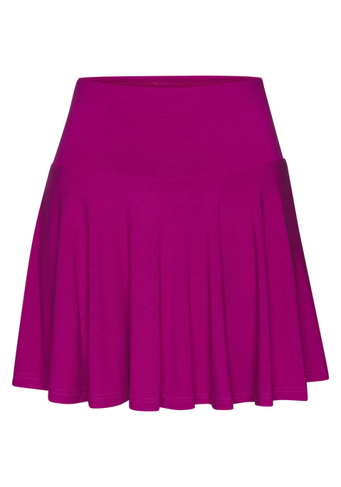 Bild: Skort von Vivance Active by Lascana: Kurzer, schön schwingender Tellerrock von Vivance Active mit integrierten Shorts für ein sicheres Gefühl. Bequemer, breiter Gummibund. Vielseitig kombinierbar für verschiedene Looks. Weich fließende, elastische Viskosequalität.