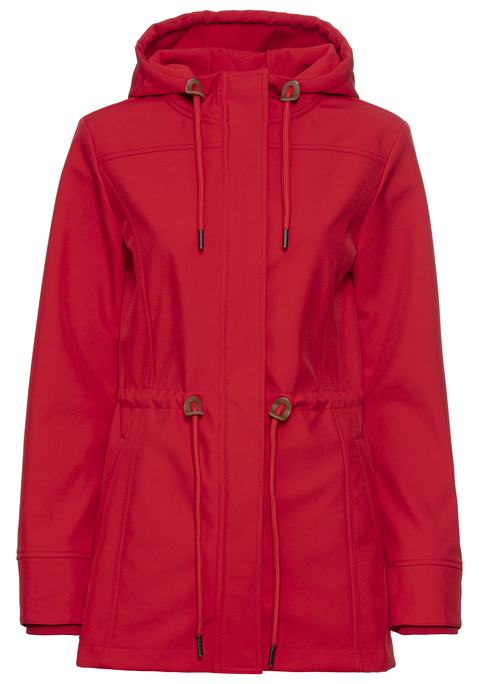 Bild: Softshelljacke von Vivance Active by Lascana: Softshelljacke von Vivance Active. Kapuze mit Kordel. Regulierbare Taille mit Tunnelzug. Verdeckter Zipper. Ärmelsaum mit Bündchen. Reguläre Passform, hinten etwas länger geschnitten. Funktionales Softshell-Material mit weichem Griff.