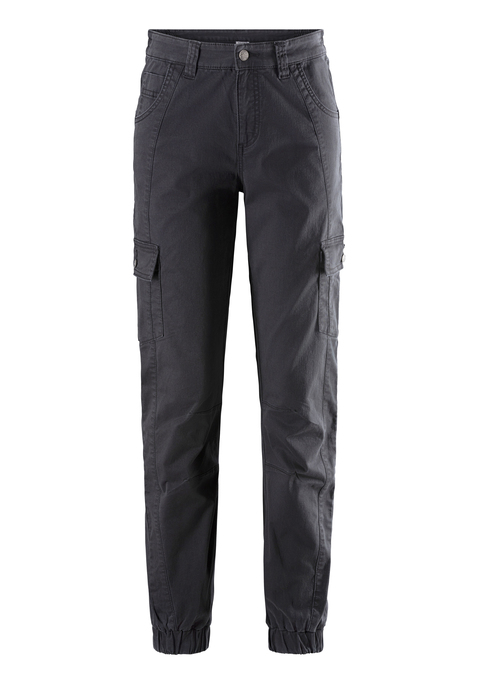 Bild: Trekkinghose von Vivance Active by Lascana: Herrlich bequem: Outdoor-Cargohose von Vivance active in Jeansoptik. Praktische Cargo-Taschen und zusätzliche Eingrifftaschen. Gummizug am Saumabschluss und vorgeformte Knie. Angenehm weicher, elastischer Baumwollmix.
