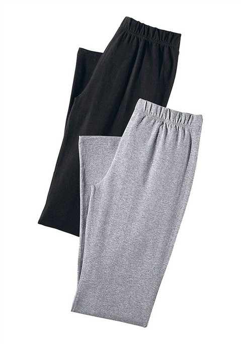 Bild: Caprihose von Vivance active: Diese Caprihose von Vivance im 2er-Pack  aus 95%Baumwolle und 5%Elasthan