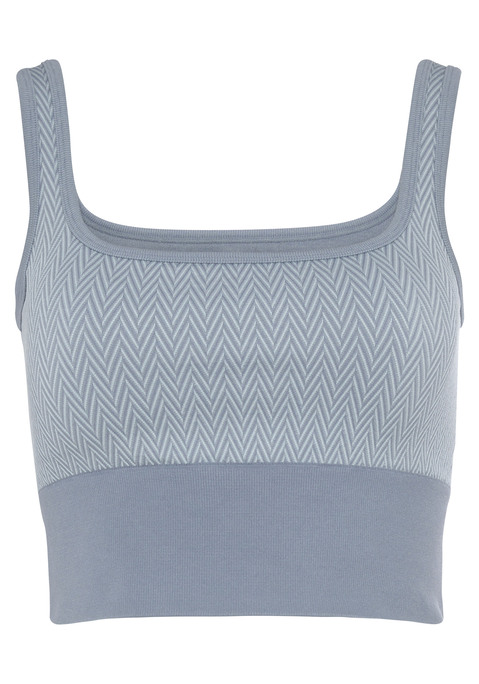 VIVANCE ACTIVE Crop-Top Damen hell blau Gr.XS (32/34)