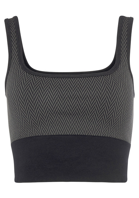 Bild: Crop-Top von Vivance active: Seamless Crop Top von Vivance Active. Mit breiten Trägern.