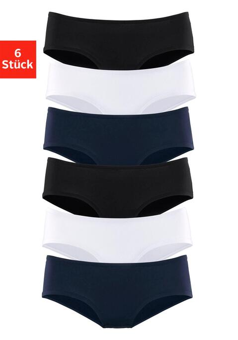 Bild: Hipster von Vivance active: Tief geschnittene Hipsterpantys von Vivance Active im 6er-Pack. Atmungsaktiv und pflegeleicht. Aus hochwertiger, formstabiler Microfaser.