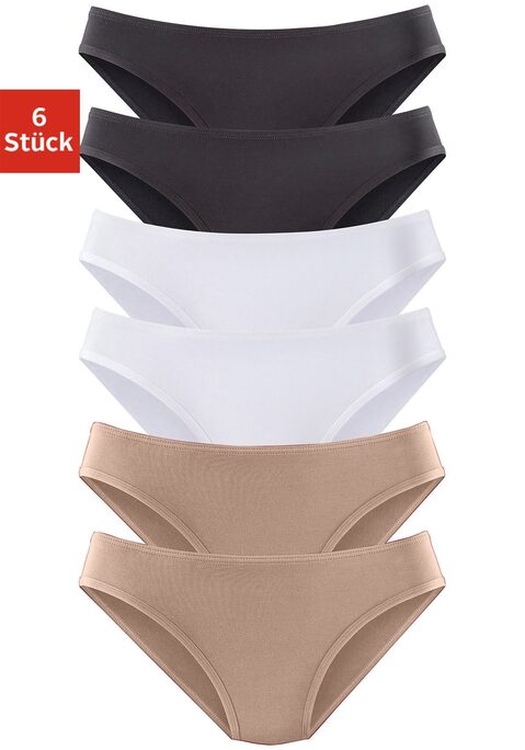 Bild: Jazz-Pants Slips von Vivance active: Vivance Active Jazzpants im 6er-Pack. Hoher Tragekomfort durch weiche Abschlüsse an Bund und Beinausschnitten. Aus anschmiegsamer, hochwertiger Microfaser-Qualität.