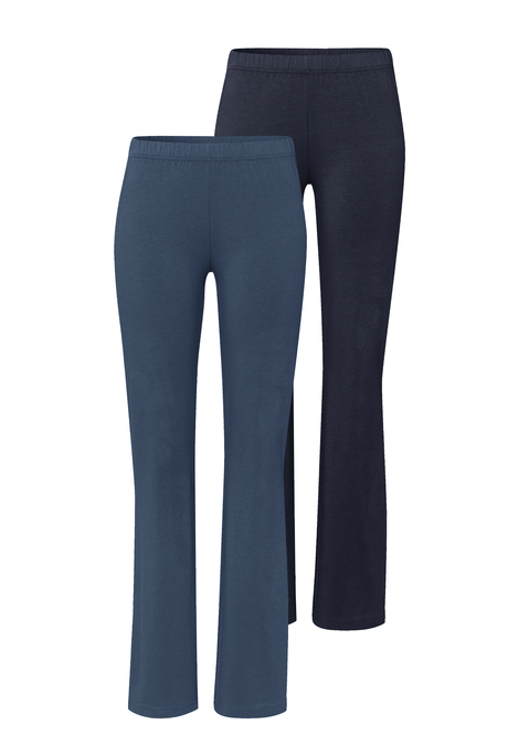 Bild: Jazzpants von Vivance active: Jazzpants von Vivance im praktischen 2er Pack. Ausgestellte Passform mit bequemen elastischen Bund. Aus  95% Baumwolle (unterstützt Cotton made in Africa), 5% Elasthan.
