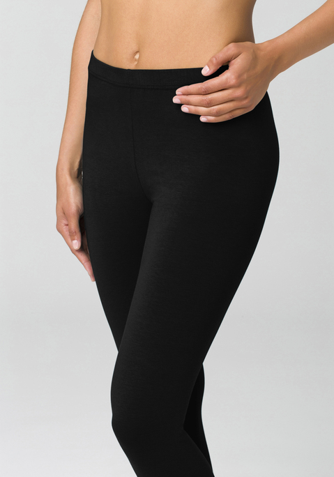 Bild: Leggings von Vivance active: Leggings von Vivance im praktischen 2er Pack. Figurbetonte Passform. Elastisches Material: 95% Baumwolle, 5% Elasthan. Graumeliert und Anthrazitmeliert: 60% Baumwolle, 35% Polyester, 5% Elasthan.