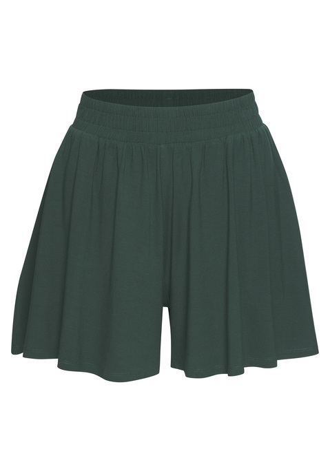 Bild: Shorts von Vivance active: Shorts von Vivance Active im stylischen Rockhosen-Design. Geraffter Stretchbund. Weite Passform. Gut zu kombinieren. Trageangenehmes Material mit weich fließender Viskose.