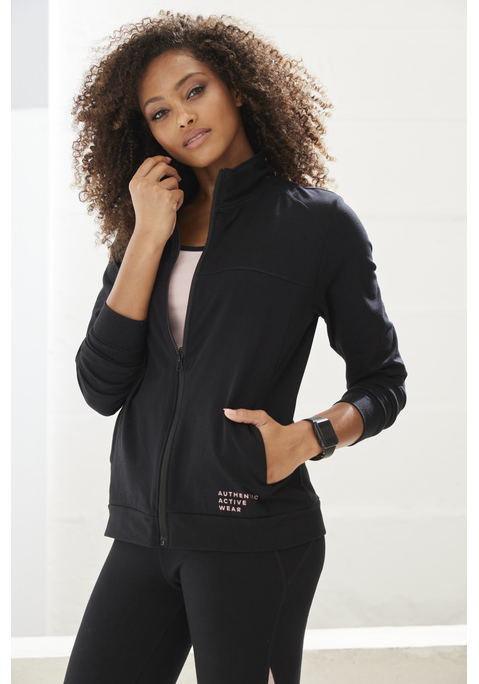 Bild: Sweatjacke von Vivance active: Funktionsjacke von Vivance Active für Damen. Seitentaschen mit Reißverschlüssen. Label-Patch vorn. Mit Stehkragen und durchgehendem Reißverschluss. Feuchtigkeitsregulierende Eigenschaften. Trageangenehme und weiche Qualität.