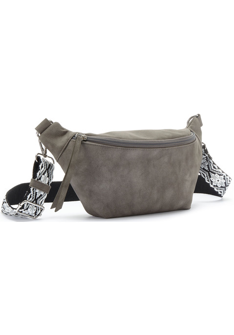 Bild: Bauchtasche von Vivance: Bauchtasche VEGAN von VIVANCE. Abnehmbarer Träger mit Stickerei. Material: 100% Lederimitat. H/B/T: ca. 12x26x7cm.