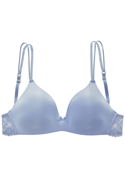 Bild: Bralette-BH von Vivance: Femininer Bralette-BH mit integriertem Push-up-Kissen - für ein tolles Dekolleté. Mit hübschem Spitzenrücken und dekorativen Spaghettiträgern. Mit feiner Zierschleife in der vorderen Mitte. Individuell verstellbare Träger sowie Rückenverschluss. Passende Unterteile aus der gleichen Serie erhältlich. Aus 60% Polyamid, 35% Polyester, 5% Elasthan.