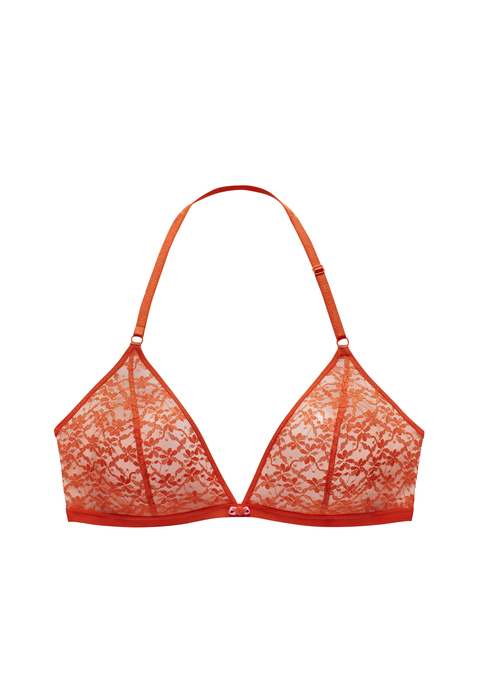 Bild: Bralette-BH von Vivance: Verspielter Bralette-BH in zierlicher Triangel-Schnittform. Mit Neckholder-Trägern - ideal für einen tiefen Rückenausschnitt. Rundherum aus zarter Spitze in blumiger Optik. Individuell verstellbare Neckholder-Träger sowie Rückenverschluss. Passende Unterteile aus der gleichen Serie erhältlich. Obermaterial: 85% Polyamid, 15% Elasthan.