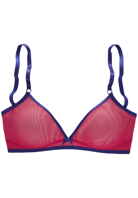 Bild: Bralette-BH von Vivance: Verspielter Bralette-BH mit feiner Zierschleife in der vorderen Mitte. Rundherum aus einem hauchzarten Soft-Mesh in transparenter Optik. Mit nahtlos vorgeformten, doppellagigen Cups ohne Bügel. Individuell verstellbare Träger sowie Rückenverschluss. Passende Unterteile aus der gleichen Serie erhältlich. Transparente Unterwäsche Damen. Verführerische Dessous. Verspielte Dessous. Sexy Dessous. Aus 80% Polyamid, 20% Elasthan.