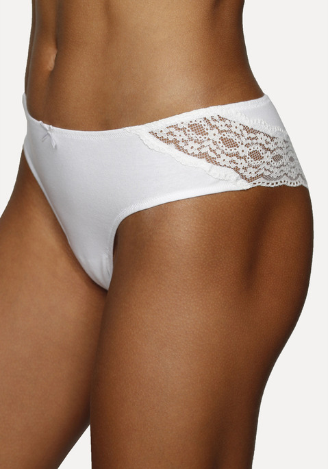 VIVANCE Brasilslip Damen creme, grau meliert, schwarz Gr.32/34