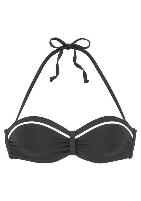 VIVANCE Bügel-Bandeau-Bikini-Top Damen schwarz Gr.34 Cup E