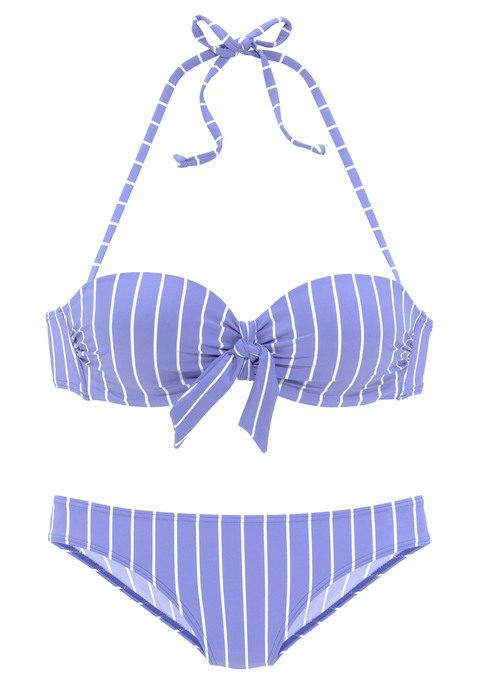 Vivance Bügel-Bandeau-Bikini "Suru" Blau-creme | Cup A | 34 | LASCANA.de