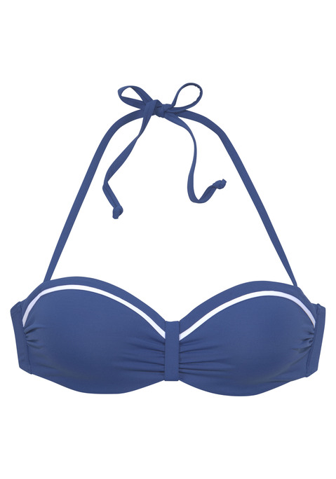 Bügel-Bandeau-Bikini-Top- Blau Von VIVANCE - LASCANA