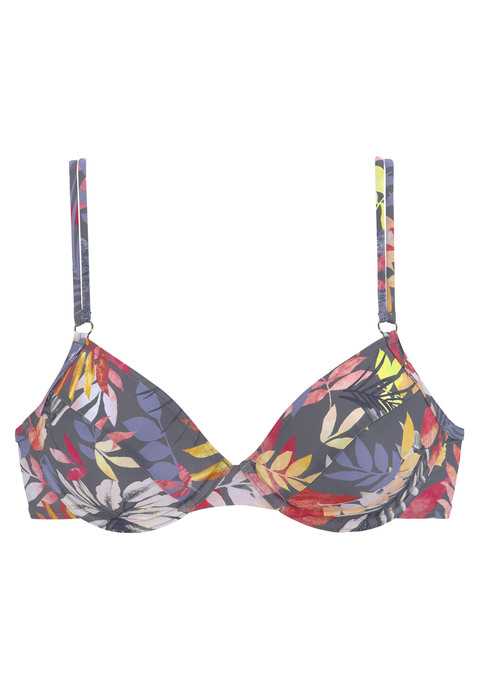 VIVANCE Bügel-Bikini-Top Damen grau-bedruckt Gr.36 Cup E