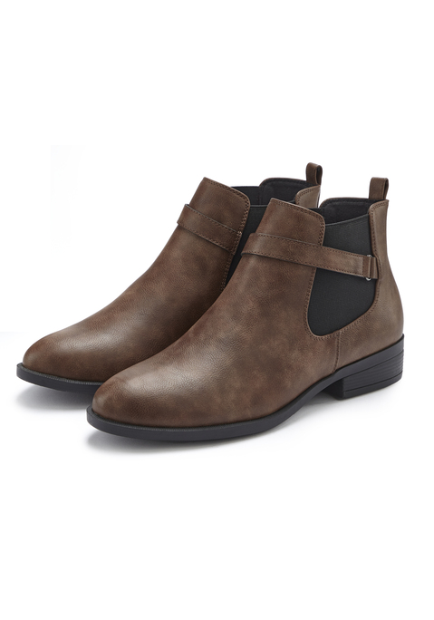 Bild: Chelseaboots von Vivance: Stiefelette VEGAN von VIVANCE. Obermaterial aus Lederimitat. Futter und Decksohle aus Textil. Laufsohle aus Synthetik: