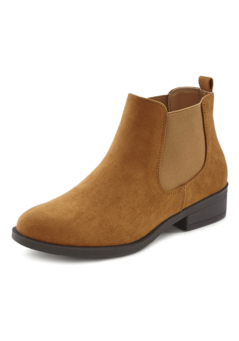 VIVANCE Chelseaboots Damen camelfarben Gr.35