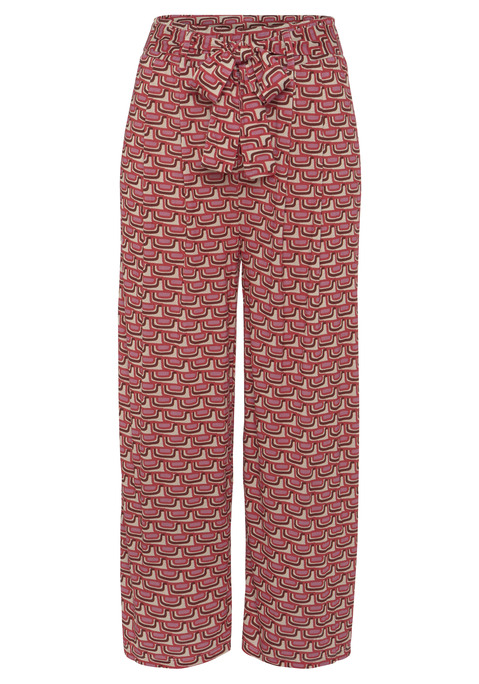 Bild: Culotte von Vivance: Bequeme Culotte von Vivance. Allover bedruckt. Jedes Teil ein Unikat. Weiter Schnitt mit Bindeband am Bund. Vielseitig kombinierbar. Weiche Qualität aus Viskose.