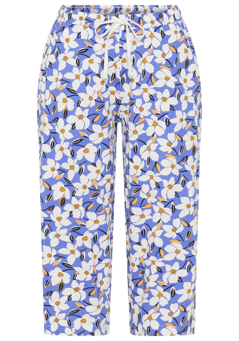Bild: Caprihose von Vivance Dreams by Lascana: Pyjama-Caprihose von Vivance Dreams in 3/4-Länge. Allover-Print. Elastischer Bund mit Bindeband. Single-Jersey aus reiner Baumwolle.