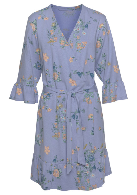 Bild: Kimono von Vivance Dreams by Lascana: Verspielter Kimono mit Volants an den Säumen aus weicher Single Jersey-Qualität aus 60% Baumwolle, 40% Polyester. Mit jedem Kauf eines Artikels aus Cotton made in Africa untestützt Du die Initiative.